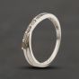 Second Hand 9ct White Gold Baguette Cut Diamond Crossover Ring 41384482