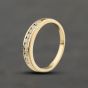 Second Hand 9ct Yellow Gold 0.25ct Brilliant Cut Diamond Half Eternity Ring 41384487