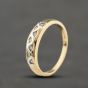 Second Hand 9ct Yellow Gold 0.07ct Brilliant Cut Diamond Dress Ring 41384490