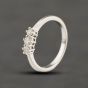 Second Hand 9ct White Gold 0.25ct Brilliant Cut Diamond Three Stone Ring 41384491