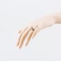 Second Hand 9ct Yellow Gold Sapphire & 0.10ct Diamond Oval Cluster Ring 41384509