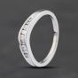 Second Hand 18ct White Gold 0.20ct Diamond Half Wishbone Ring 41384537