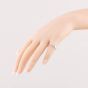 Second Hand 9ct White Gold 0.07ct Brilliant Cut Diamond Crossover Ring 41384616