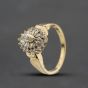 Second Hand 9ct Yellow Gold 0.33ct Diamond Marquise Cluster Ring 41384620