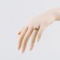 Second Hand 9ct Yellow Gold 0.33ct Diamond Marquise Cluster Ring 41384620
