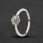 Second Hand 9ct White Gold Diamond Flower Cluster Ring 41384750