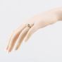 Second Hand 9ct Yellow Gold Sapphire & Diamond Oval Shoulders Ring 41384754