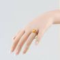 Second Hand 9ct Yellow Gold Citrine & 0.08ct Diamond Dress Ring 41384895