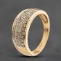 Second Hand 9ct Yellow Gold 0.50ct Brilliant Cut Diamond Band Ring 41384938