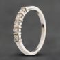 Second Hand 18ct White Gold Brilliant Cut Diamond Half Eternity Ring 41384959