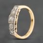 Second Hand Yellow Gold Brilliant Cut Diamond Half Eternity Ring 41384960
