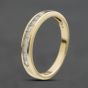 Second Hand 9ct Yellow Gold 0.25ct Brilliant Cut Diamond Half Eternity Ring 41384977