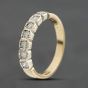 Second Hand 9ct Yellow Gold 0.35ct Brilliant Cut Diamond Half Eternity Ring 41384978