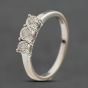 Second Hand 9ct White Gold 0.15ct Brilliant Cut Diamond Three Stone Ring 41384993