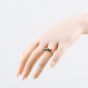 Second Hand Vintage Yellow Gold Sapphire & Diamond Five Stone Ring 41385009