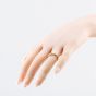 Second Hand 9ct Yellow Gold Sapphire & Diamond Half Eternity Ring 41385011