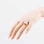 Second Hand 9ct Yellow Gold Opal & Diamond Cluster Ring 41385014