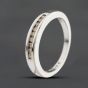 Second Hand White Gold Brilliant Cut Diamond Channel Set Half Eternity Ring 41385016