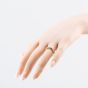 Second Hand 9ct Yellow Gold Diamond Crossover Half Eternity Ring 41385020