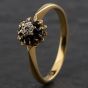 Second Hand Vintage 18ct Yellow Gold Sapphire & Diamond Hallmarked Birmingham 1972 Cluster Ring 4138962