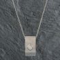 Second Hand 14ct White Gold 0.41ct Brilliant Cut Diamond Pendant & 17 Inch Trace Chain 4139399
