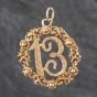 Second Hand 9ct Yellow Gold Lucky 13 Loose Pendant 4139707