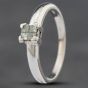 Second Hand Platinum 0.20ct Princess Cut Diamond Four Stone Ring 41481007