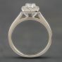 Second Hand 18ct White Gold Brilliant Cut Diamond Cushion Cluster Ring 41481119