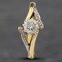 Second Hand Vintage Yellow Gold Brilliant Cut Solitaire Ring 41481153
