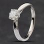 Second Hand 18ct White Gold 0.65ct Brilliant Cut Diamond Solitaire Ring 41481184