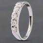 Second Hand 18ct White Gold 1.00ct Brilliant Cut Diamond Half Eternity Ring 41481191
