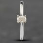 Second Hand 18ct Two Colour Gold 0.25ct Oval Cut Diamond Oval Solitaire Ring 41481218