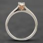 Second Hand 18ct Two Colour Gold 0.25ct Oval Cut Diamond Oval Solitaire Ring 41481218