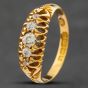 Second Hand Vintage Yellow Gold Diamond Five Stone Ring 41481243