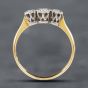 Second Hand Vintage Yellow Gold Brilliant Cut Diamond Three Stone Ring 41481249