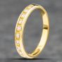 Second Hand 18ct Yellow Gold Diamond Half Eternity Ring 41481297