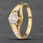 Second Hand Vintage Yellow Gold Brilliant Cut Diamond Solitaire Ring 41481310