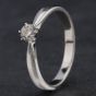 Second Hand Platinum 0.29ct Brilliant Cut Diamond 6 Claw Solitaire Ring 4148133