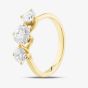 Second Hand 18ct Yellow Gold Certificated 1.71ct Brilliant Cut Diamond Three Stone Ring 41481473