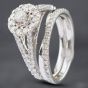 Second Hand White Gold Brilliant Cut Diamond Bridal Set Ring 41481512