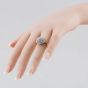 Second Hand 18ct Yellow Gold Brilliant Cut Diamond Multi Tiered Cluster Ring 41481521