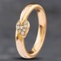 Second Hand 18ct Rose Gold Brilliant Cut Diamond Cluster Ring 41481548