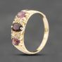 Second Hand Antique 18ct Yellow Gold Amethyst & Diamond Dress Ring 41481592