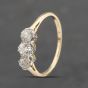 Second Hand Vintage Yellow Gold Diamond Three Stone Ring 41481653