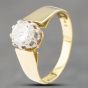 Second Hand Vintage 18ct Yellow Gold 0.75ct Brilliant Cut Solitaire Ring 41481659