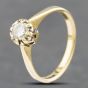 Second Hand 18ct Yellow Gold 0.50ct Brilliant Cut Diamond Solitaire Ring 41481679