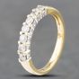 Second Hand 18ct Yellow Gold 0.50ct Brilliant Cut Diamond Half Eternity Ring 41481693