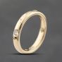 Second Hand 18ct Yellow Gold 0.20ct Brilliant Cut Diamond 3mm Band Ring 41481700