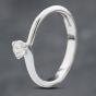 Second Hand Platinum 0.20ct Brilliant Cut Diamond Solitaire Ring 41481706
