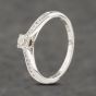 Second Hand 18ct White Gold 0.40ct Brilliant Cut Diamond Shoulder Set Solitaire Ring 41481708